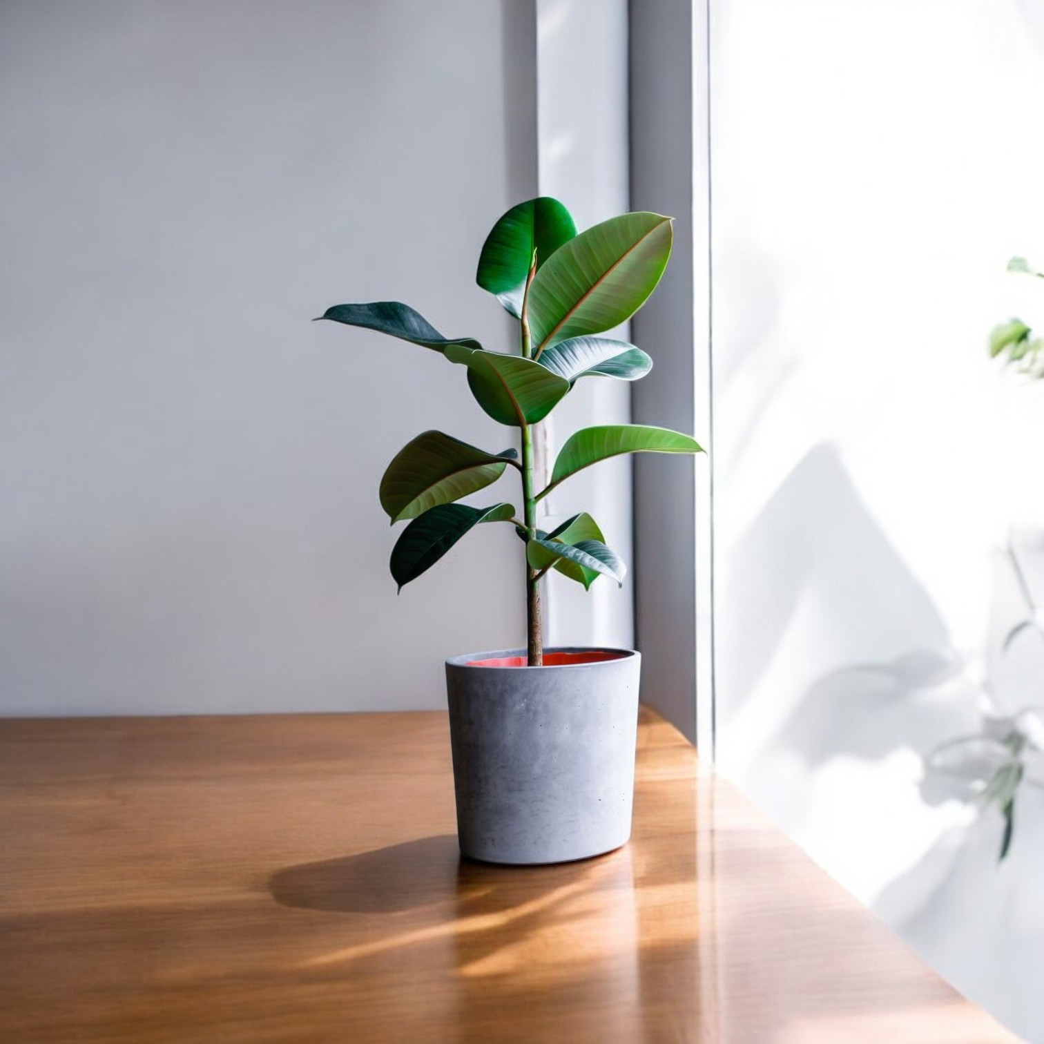 Rubber Fig Plant (Ficus elastica)